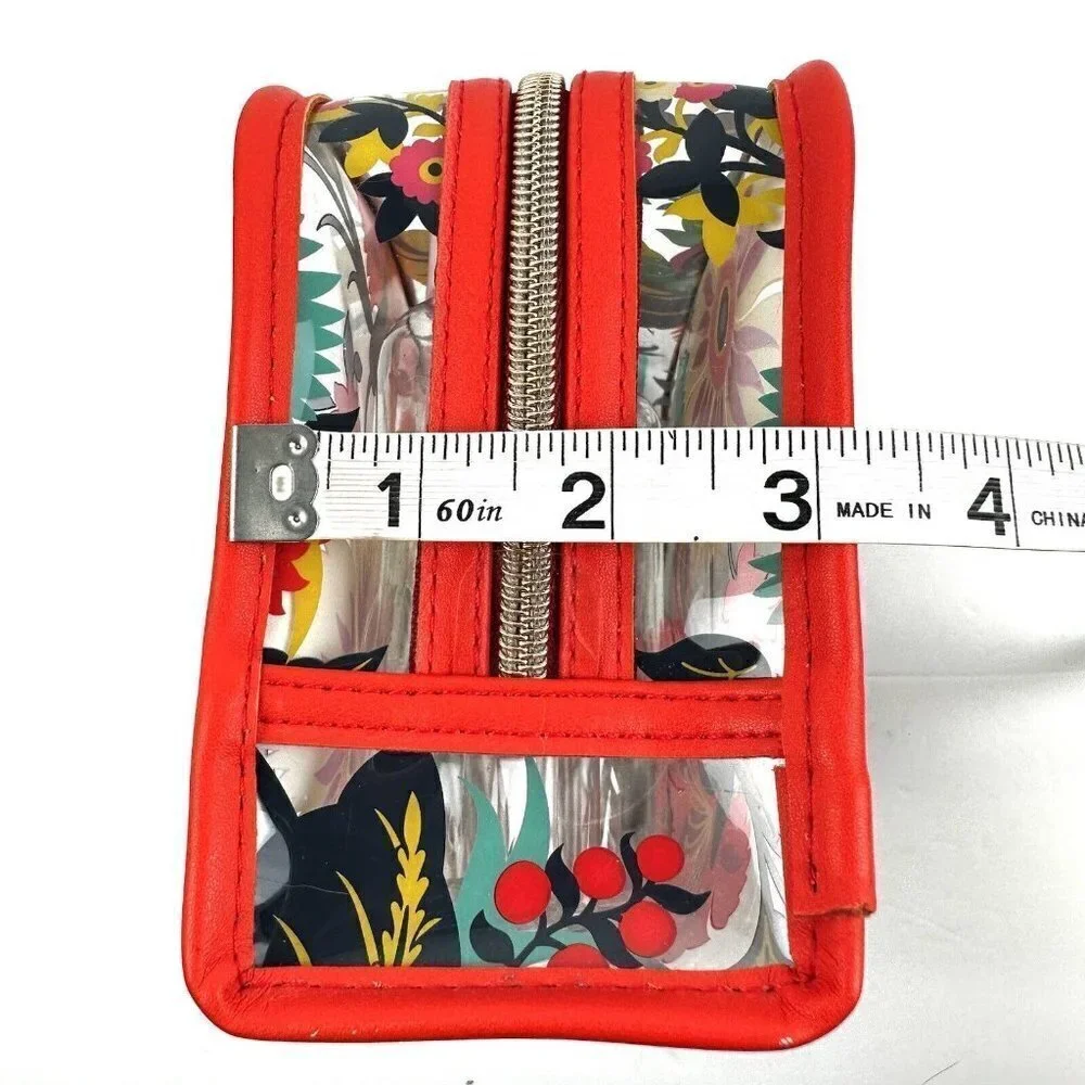 Spartina 449 Travel Case Clear‎ Floral With Containers Brand New